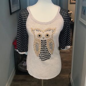 Anthropologie Owl Top